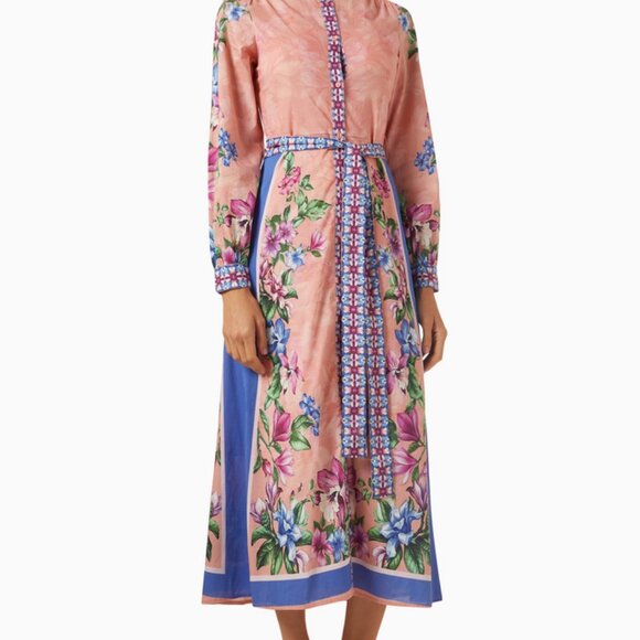 Raishma 100% Cotton Aline Midi Dress UK Size 14 NWT - Picture 3 of 6